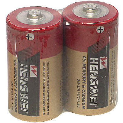 【HENGWEI】2號碳鋅電池(2入)