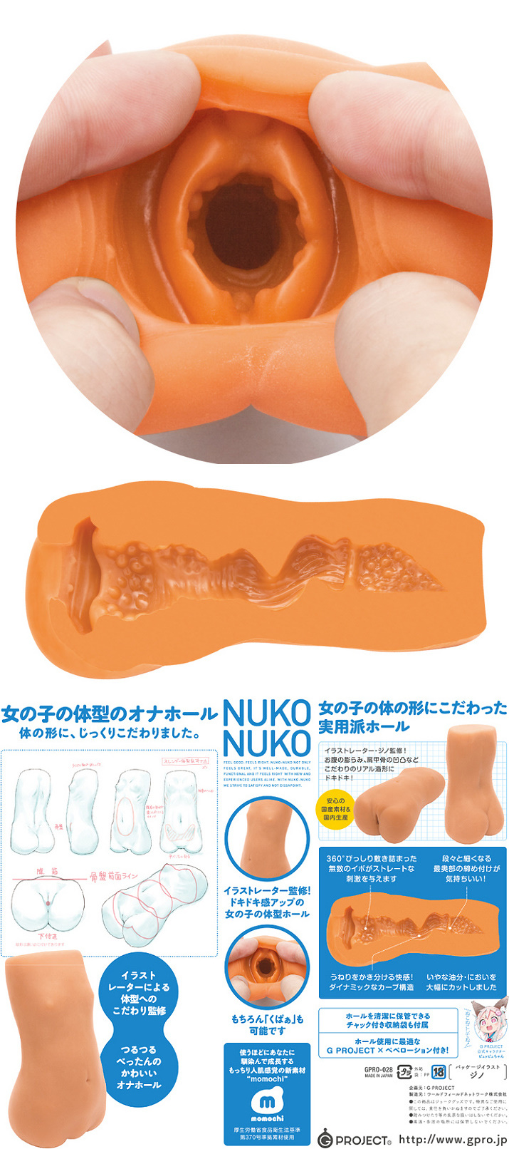 日本EXE‧NUKO-NUKO2 女子体型自慰器