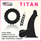 【BAILE】TITAN 高級加厚型鎖精加強環 - B款#511303