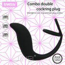 Lovetoy．Combo double cockring plug 雙重鎖精環+指型肛塞